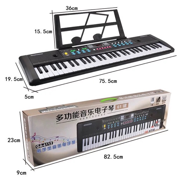 Đàn Piano điện tử 61 phím cho người mới học - âm thanh hay - nhiều chức năng