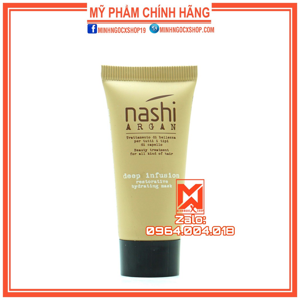 HẤP PHỤC HỒI TÁI TẠO CẤU TRÚC TÓC NASHI ARGAN 20ML CHÍNH HÃNG