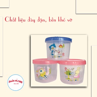 Hộp lạnh tròn 3 size (6615-6616-6617) Việt Nhật, Hộp đựng thực phẩm, bảo quản thức ăn - br01382