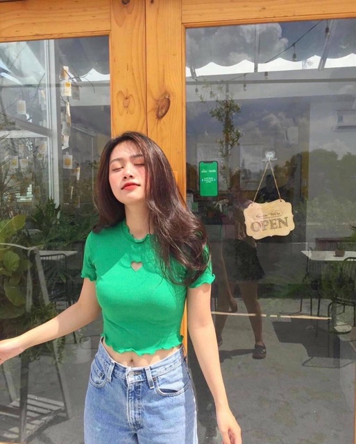 [Mã WARN10 giảm 10k đơn 99k] Áo coptop khoét tim HSU1 | BigBuy360 - bigbuy360.vn