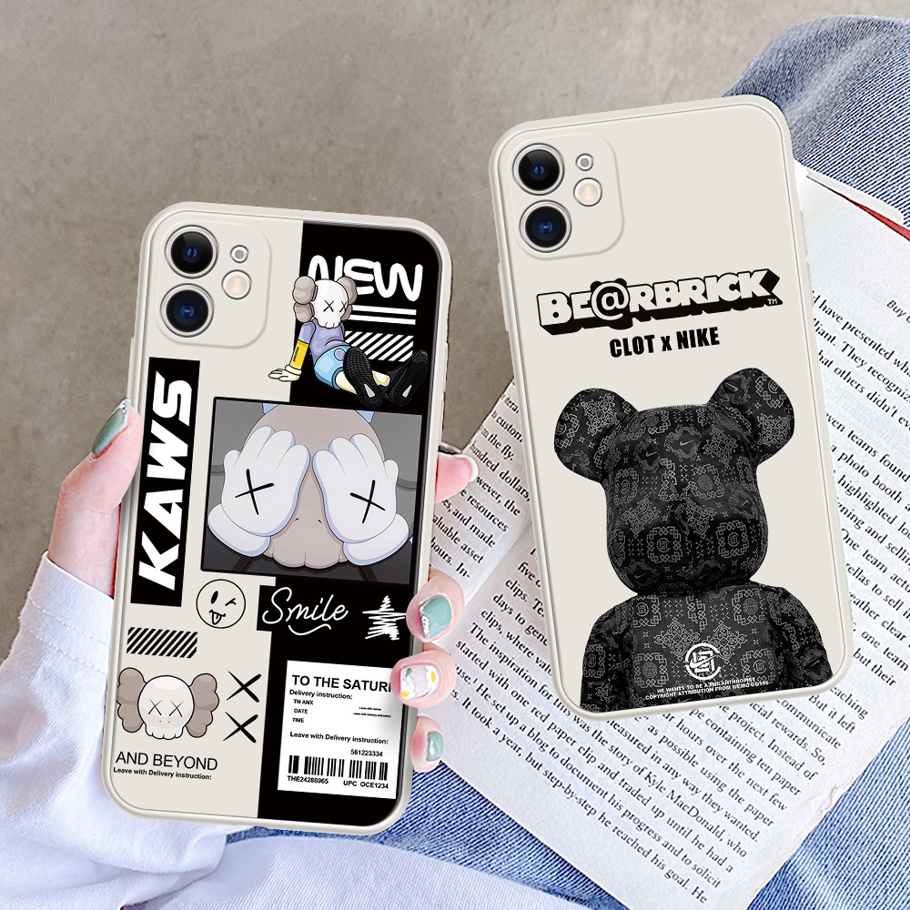 Ốp điện thoại silicon Bearbrick KAWS Cho Compatible for iPhone 13 7 8 Plus 12 11 Pro Max iPhone 6 6s plus iPhone X XS XR 12 13 Mini