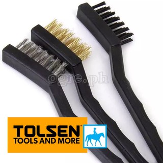 Bộ 3 Bàn Chải Thép Mềm 180mm 7inch Wire Brushes TOLSEN 32059