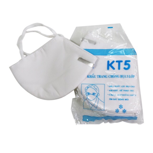Khẩu trang vải kt5 3 lớp