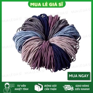 Túi 100 sợi  dây cột tóc mix màu