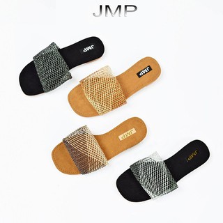 Dép Nữ Lưới Quai Ngang Cao 0.5CM - JMP - Đế Cao Su Chống Trượt - DE22