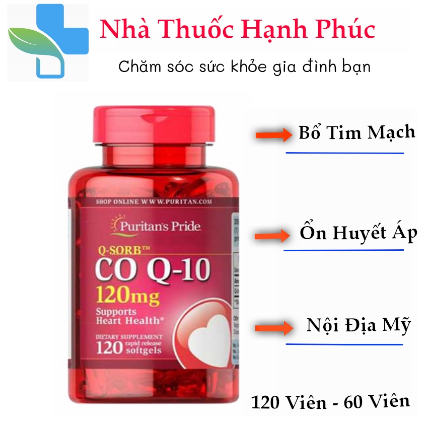 Viên uống bổ tim Coenzym Q10 của Puritan's Pride - CO Q10 hàng nội địa Mỹ