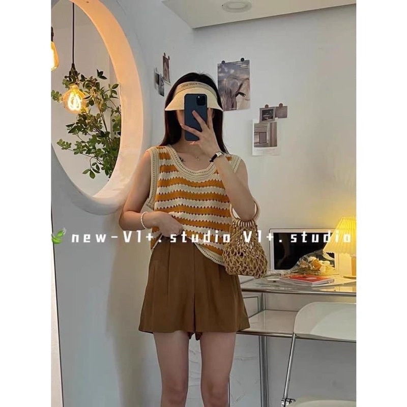 Áo len montagi ba lỗ 4 màu Top295