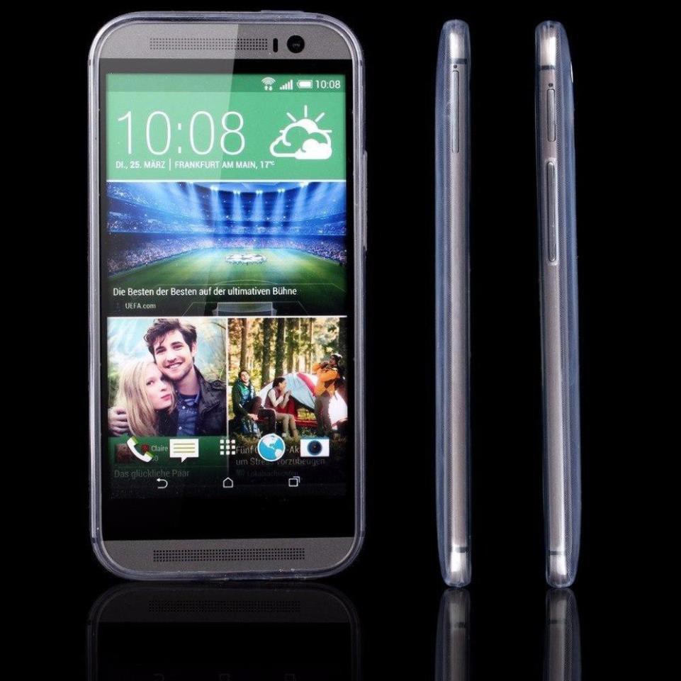 [BH 1 ĐỔI 1] Ốp lưng silicon dẻo trong suốt cho HTC One M8 mỏng 0.6mm chính hãng Ultra Thin