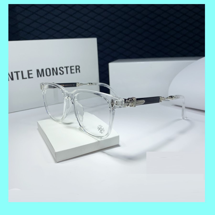 THANH LÝ Kính Lỗi nhẹ NSX Kính mắt giả cận chrome hearts nam nữ bản gọng kim loại THANH LÝ