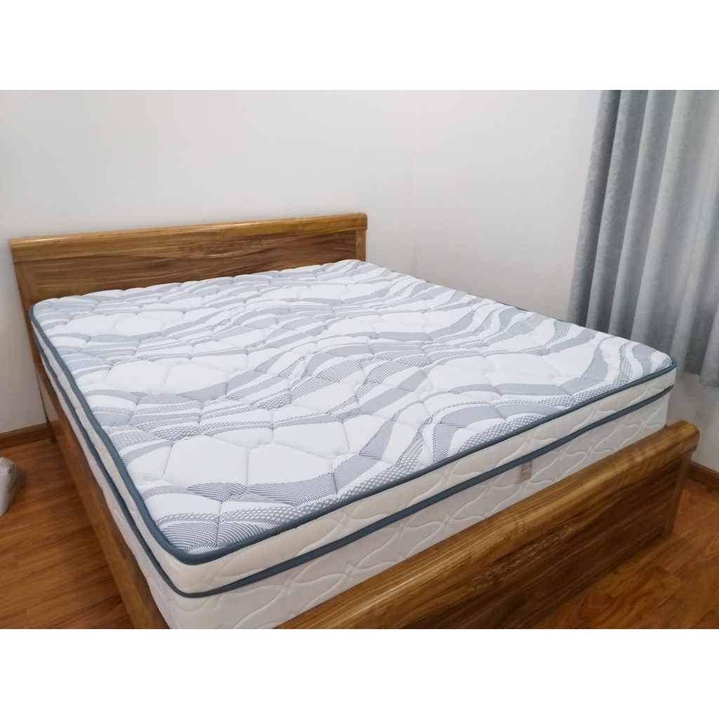 Nệm Lò Xo Liên Á Cassaro Premium 3 viền 100x200x28cm - 180x200x28cm, nâng đỡ vững chãi, Hàng chính hãng