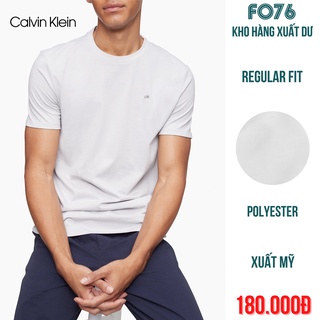 Áo thun nam ngắn tay cổ tròn màu trắng vải cotton xuất dư - fo76 shop