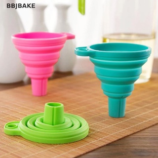Kitchen Tool Food-Grade Folding Silicone Funnel Liquid Dispensing Mini Funnel KCB
