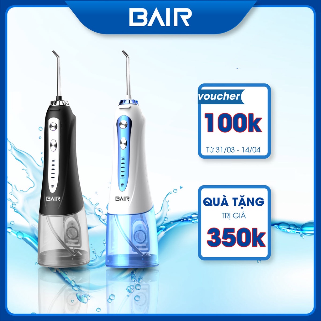 Máy tăm nước Bair BF - 8 pro, tăm nước cao cấp chính hãng bảo hành 15 tháng