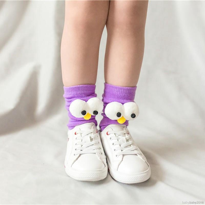 Tất cotton êm ái kiểu dáng hoạt hình dễ thương cho bé