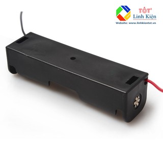 Bộ 2 chiếc - Hộp 1 cell 18650 - Đế 1 pin 18650 3.7V đã hàn dây