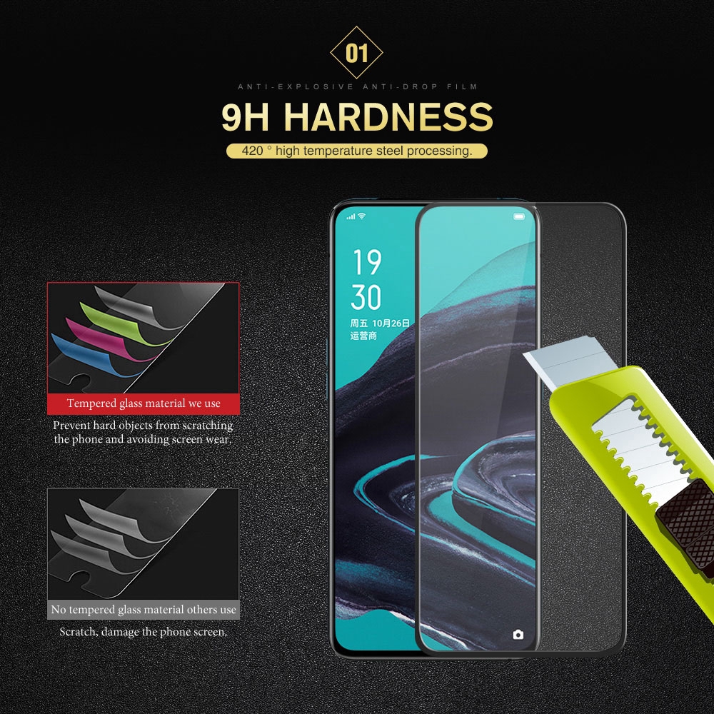 Miếng dán full màn hình 9D cho OPPO Reno 5 4 4Z 4F SE Lite 3 2F 2Z 10X ZOOM