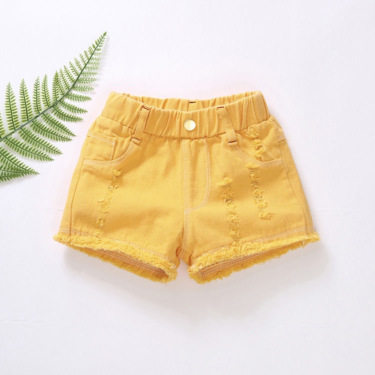Quần short denim thời trang mùa hè 2021 mới năng động cho bé gái