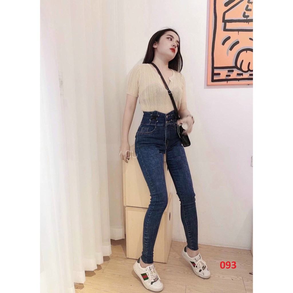 [ HOT ] Quần jean nữ lưng cao chất jean co giãn thời trang cao cấp xu hướng thời trang nữ 2020 tramanh_fashion cc017