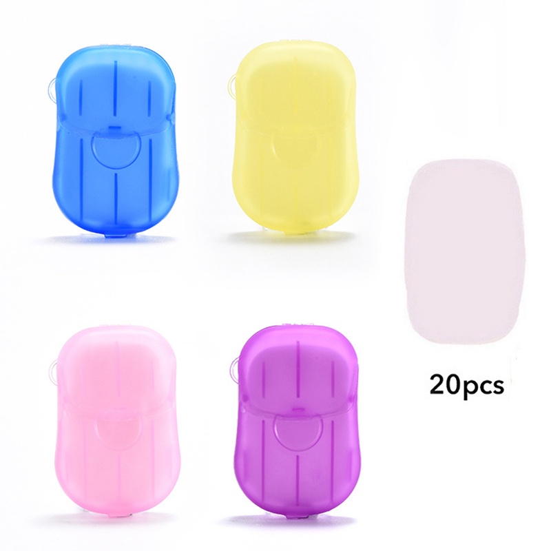 Hộp 20 Tờ Xà Phòng Giấy Tiện Lợi Khi Đi Du Lịch