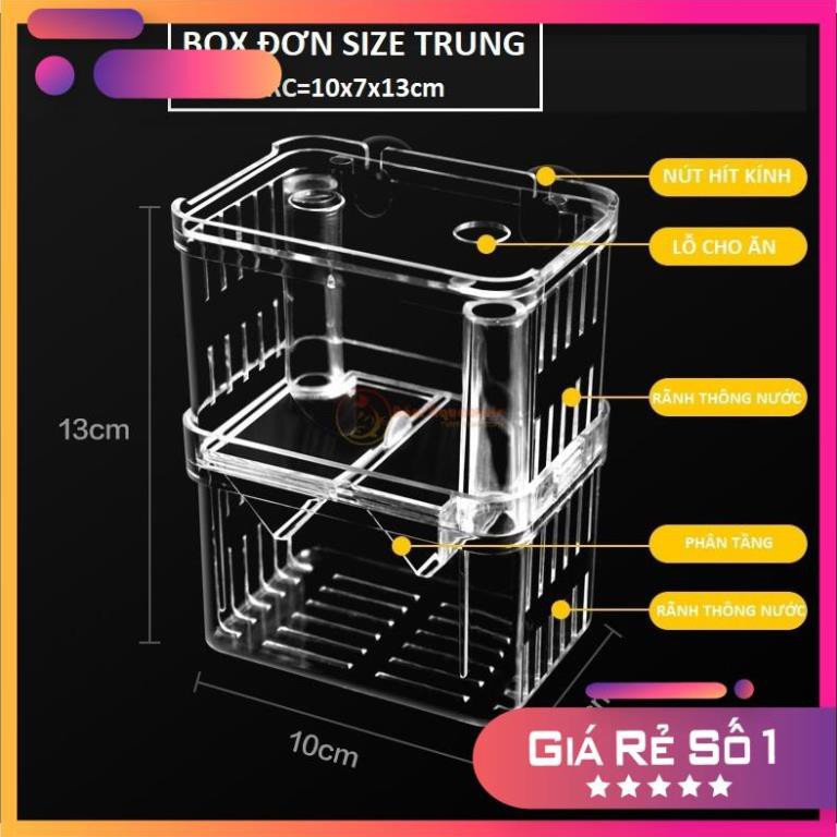 ☘ Box Cá/ Tép Acrylic | Lồng Dưỡng, Cách Ly Cá Tép cảnh