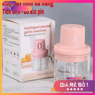Máy xay tỏi ớt đa năng sạc điện, Máy xay mini cầm tay dung tích 250ml 💖 MTZ Official