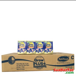 SIÊU RẺ-1 thùng Sữa Growplus xanh pha sẵn 110ml NutiFood