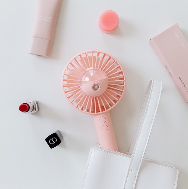 (Sẵn) Quạt phun sương cầm tay dễ thương mini tạo độ ẩm chăm sóc da mặt đập tan hè nắng nóng | BigBuy360 - bigbuy360.vn
