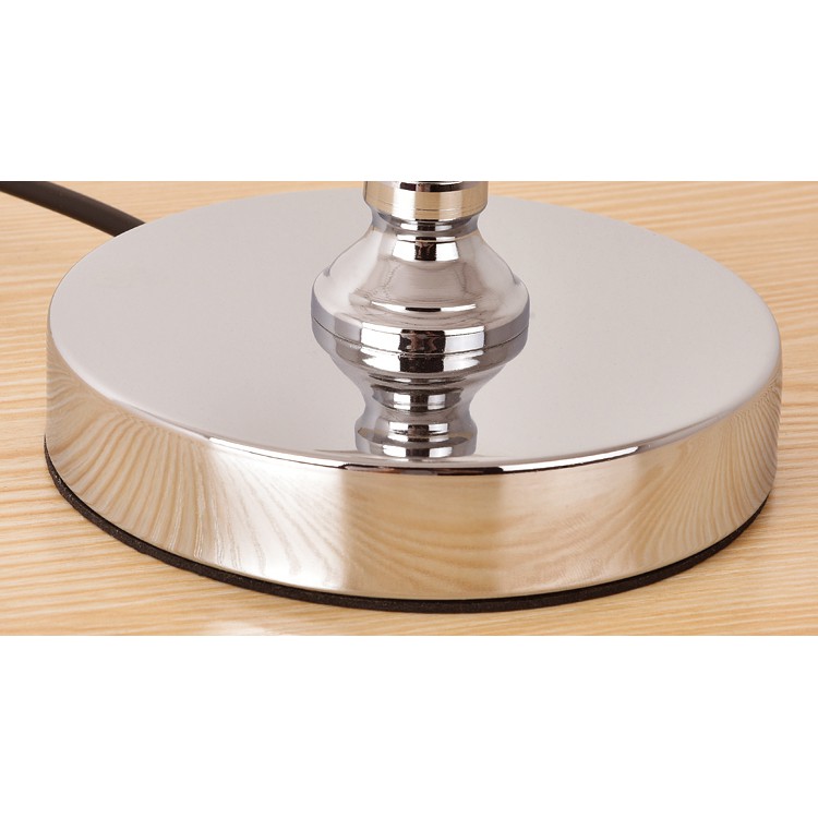 Đèn ngủ lông vũ mẫu chân màu inox