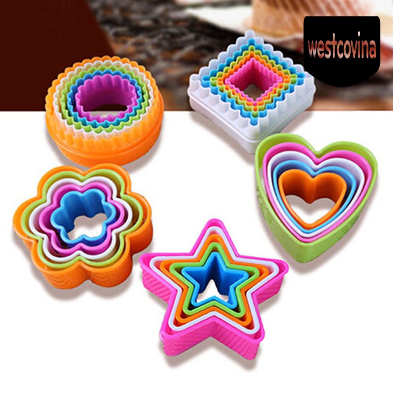 [Hot]☀ Set 5 Khuôn Làm Bánh Quy Đa Năng Tiện Dụng Bằng Nhựa Cao Cấp