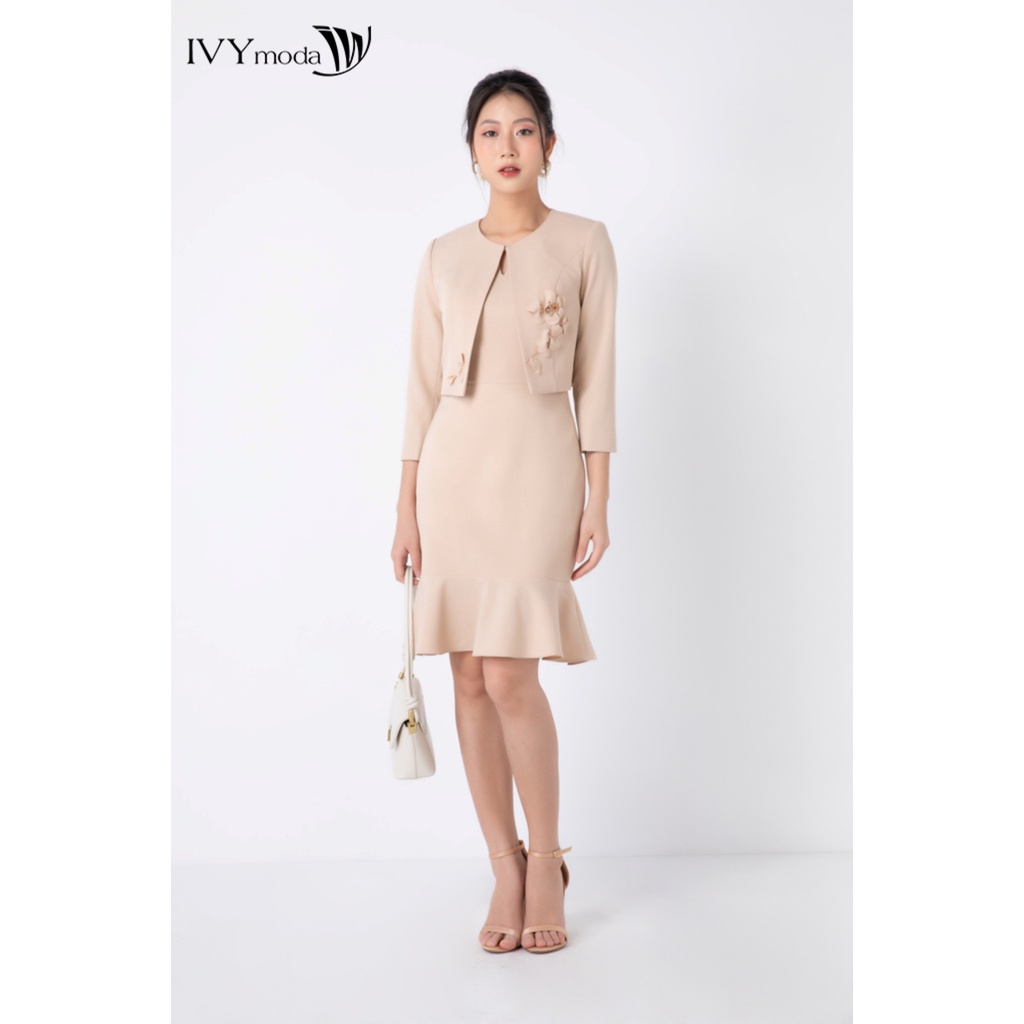 [Mã WABR0101 giảm 10% đơn 99K] Áo vest nữ hoa nổi IVY moda MS 67M6813 | BigBuy360 - bigbuy360.vn