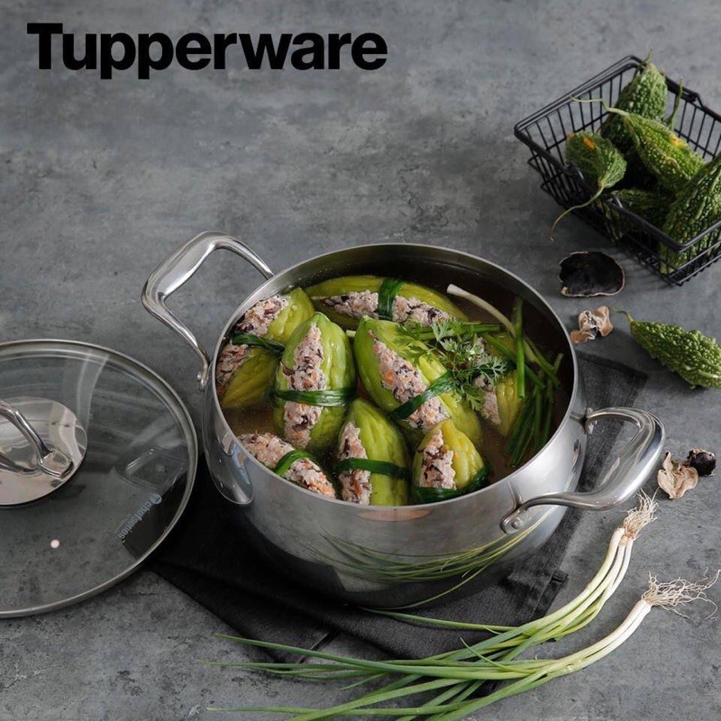 Tupperware Nồi T Chef Series Casserole 3.8L (nắp kính)