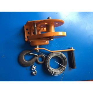 Tời quay tay 1200 lbs cao cấp chịu tải 300kg, tặng 20m cáp phi 4 mạ, 1 móc cẩu, 2 khóa cáp