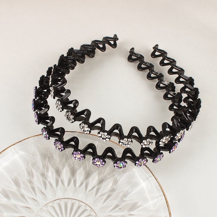 Băng Đô Gợn Sóng Đính Đá Thời Trang 2022