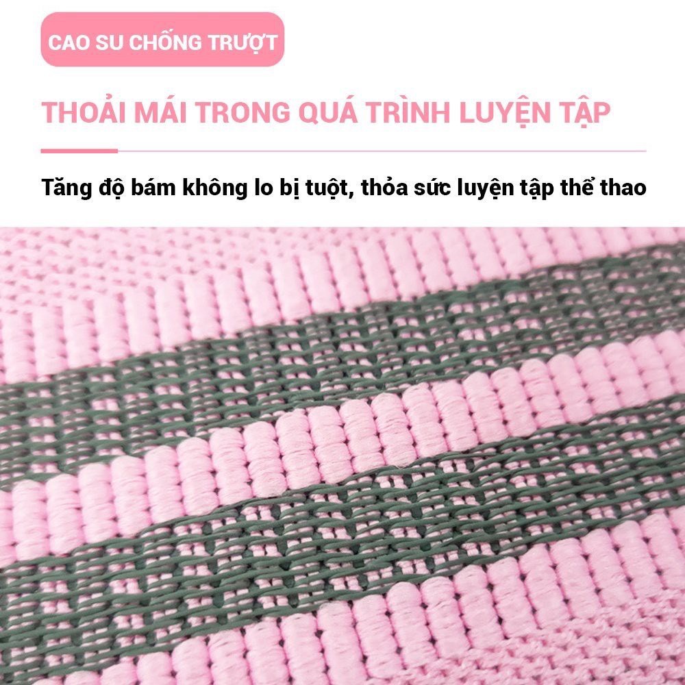Dây Mini Band Đàn Hồi Kháng Lực Tập Mông Chân Đùi Aolikes Siêu Bền Chính Hãng có khóa điều chỉnh  AL3606