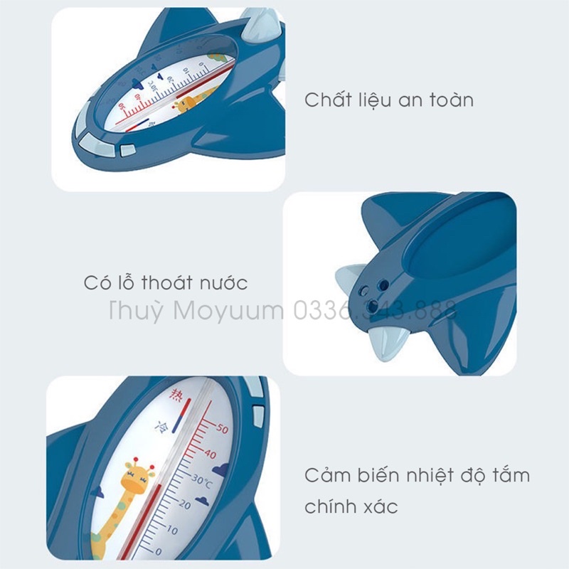 Nhiệt kế đo nước tắm, cảm biến nhiệt dầu hoả an toàn cho bé