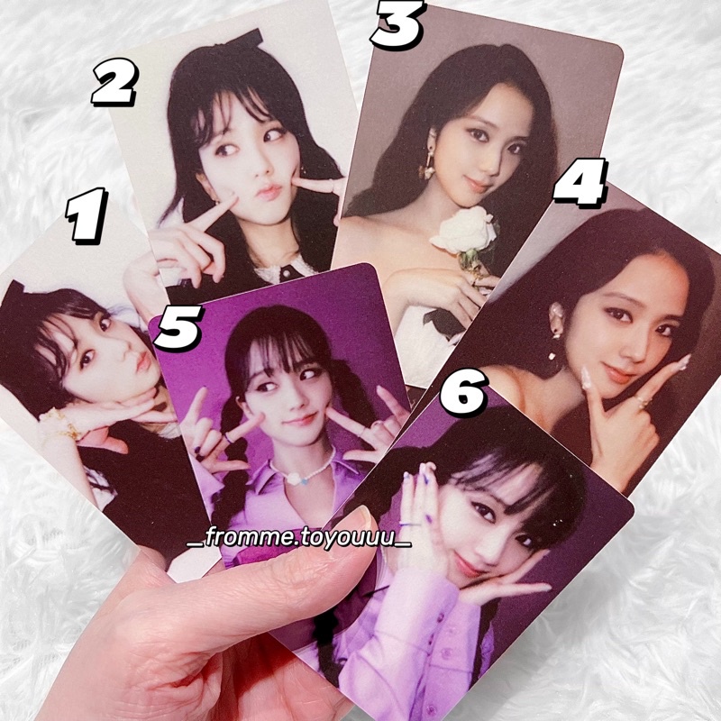 Ảnh photocard BLACKPINK card Jisoo Rosé Jennie Lisa chính hãng