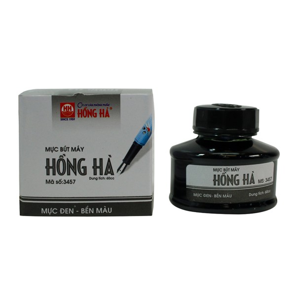 Mực bút máy Hồng Hà, hộp mực cho học sinh cấp 1, dụng cụ học tập học sinh cấp 1