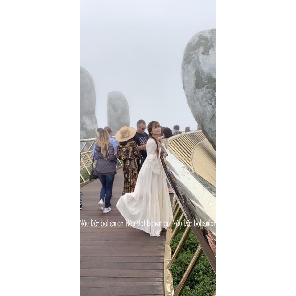 [FREESHIP] Đầm Maxi Trắng Vintage có ảnh thật | BigBuy360 - bigbuy360.vn