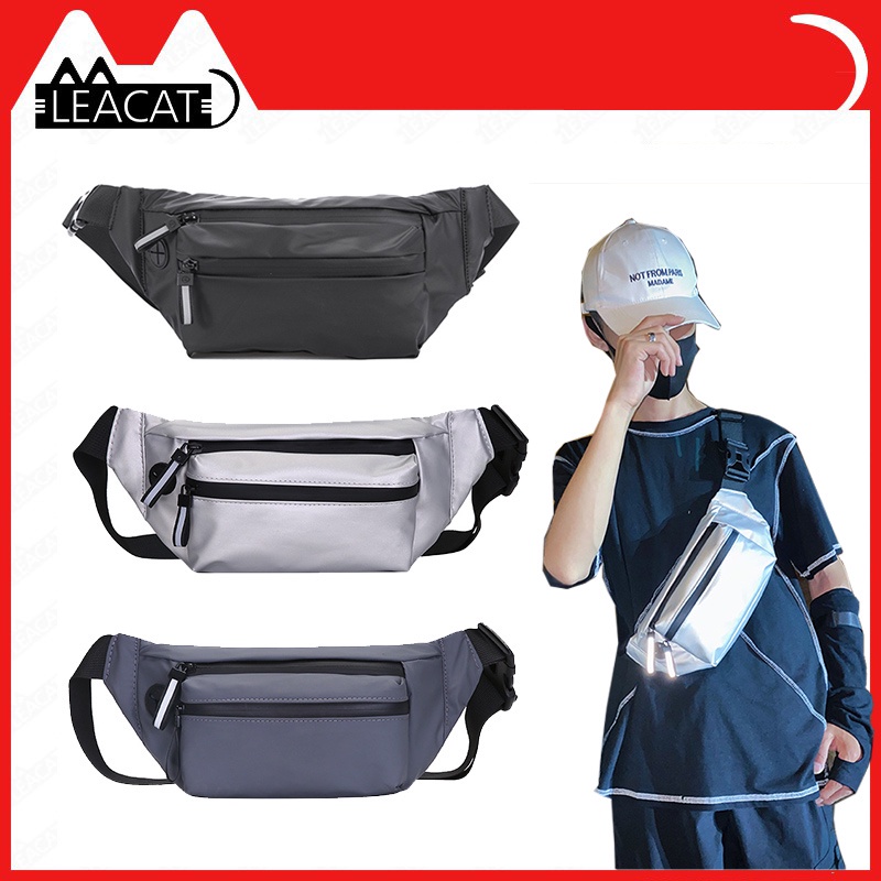 🔥Sẵn Sàng Cổ🔥 【Leacat】Không thấm nước Fanny Pack Túi đeo ngực ngoài trời thời trang Unisex Túi thắt lưng Túi đeo thắt lưng | BigBuy360 - bigbuy360.vn