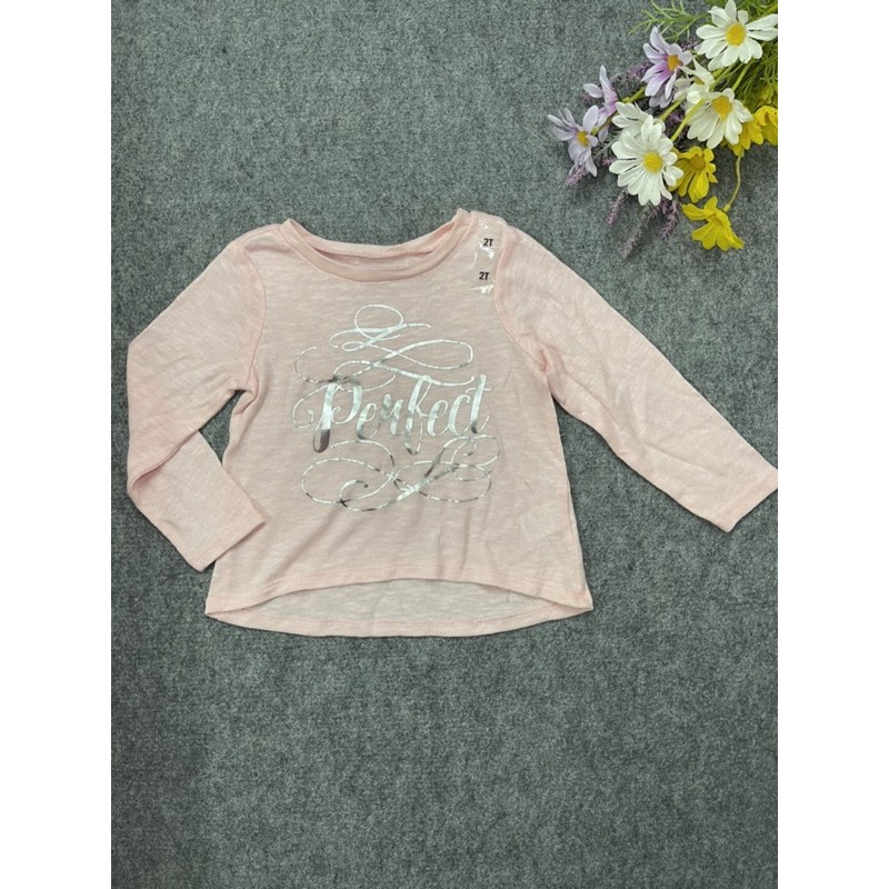 Áo dài tay len thun chất thoát mát cho bé gái ( size 2y)