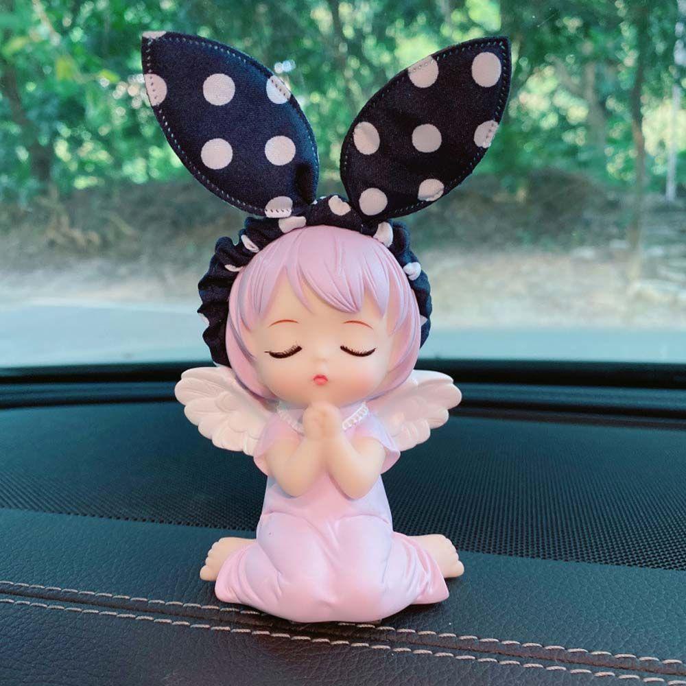 Búp Bê Resin Nhỏ Nhắn Dễ Thương Để Bàn Trang Trí Xe Hơi / Văn Phòng
