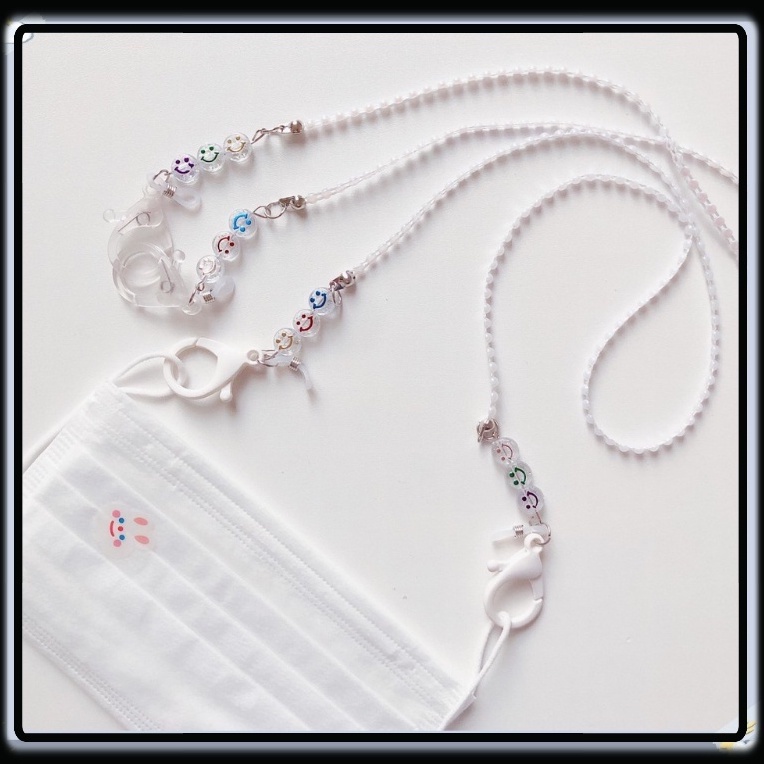 Dây Đeo Khẩu Trang Hình Mặt Cười Phong Cách Hàn Quốc Thời Trang 2022