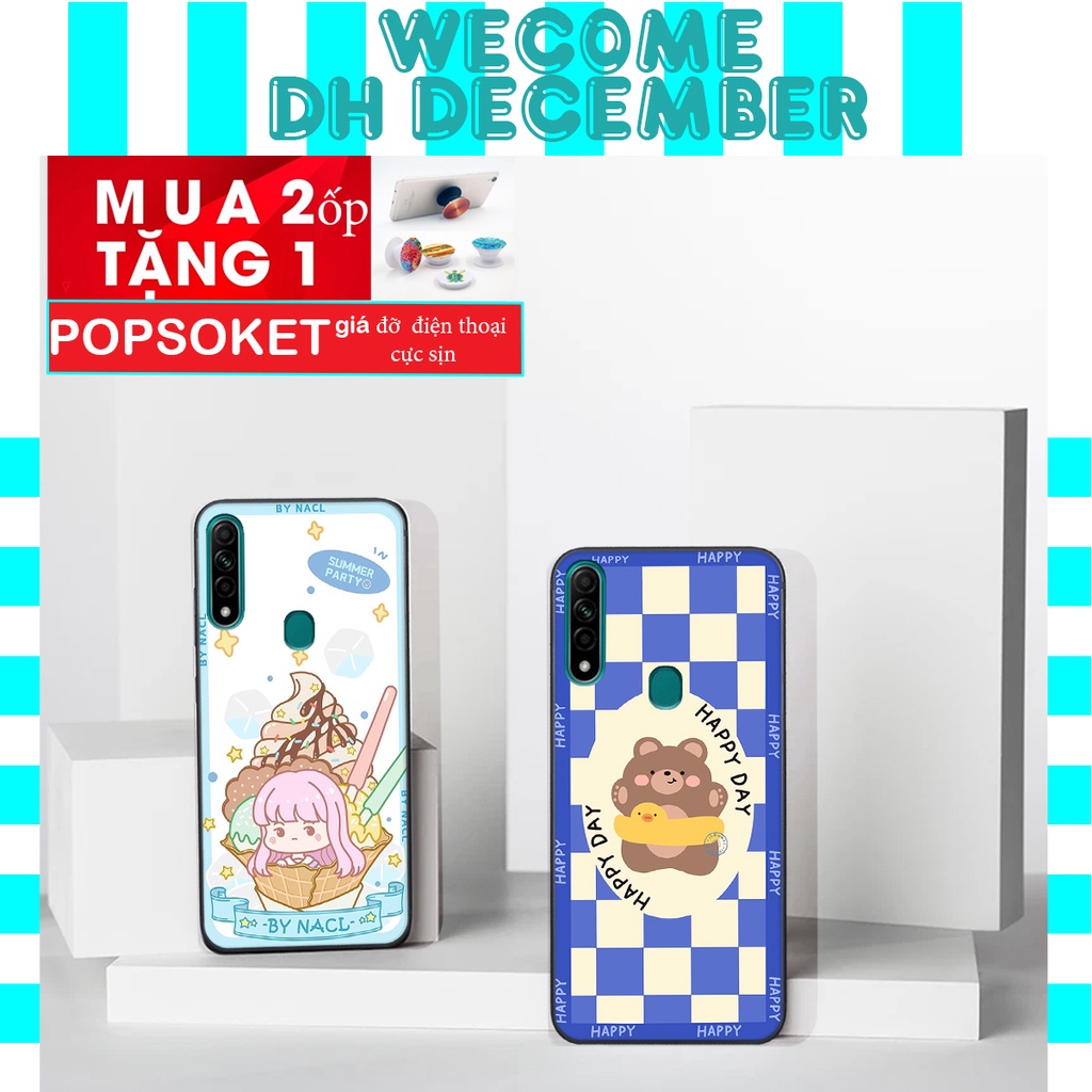 Ốp lưng Oppo A31  in hình 3D gấu mới nhất - sang - chảnh - ĐẸP- BỀN