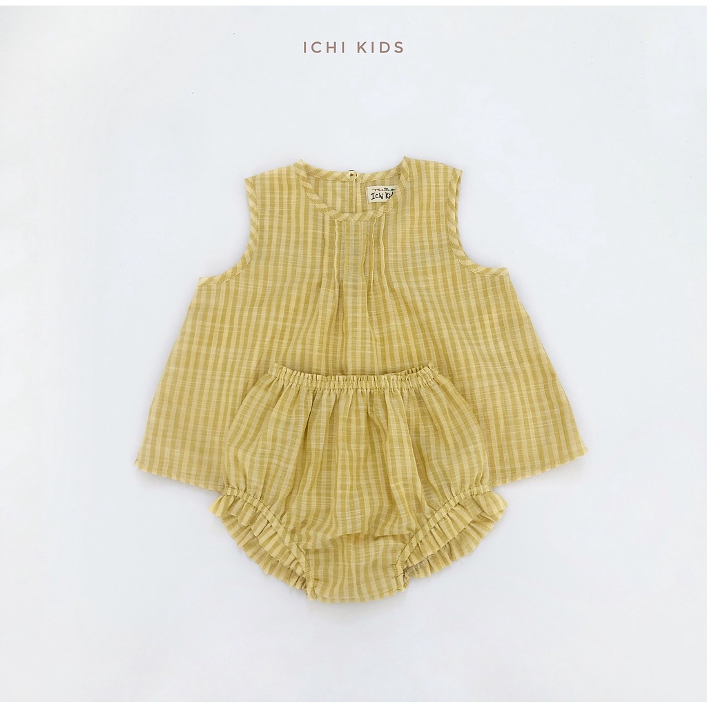 Set đồ bé gái sơ sinh đến 2 tuổi chất thô cotton mềm mát