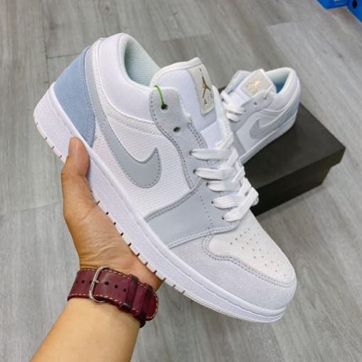 Giày Thể Thao Jodan 1 xám xanh paris, Giày Sneaker JD1 màu xám nam nữ Tặng FULL BOX BILL dễ phối đồ