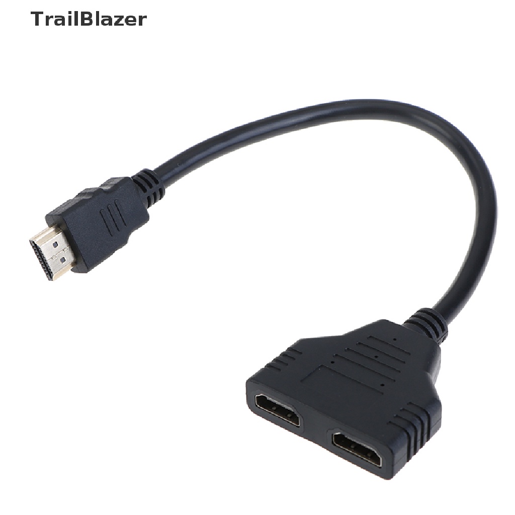 Tbvn HDMI Splitter Cable 1 Male To Dual HDMI 2 Female Y Splitter Adapter Jelly