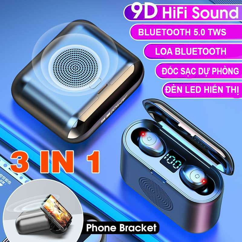 Tai nghe bluetooth F9 -V9 3 trong 1 phiên bản đặc biệt ( hàng nhập khẩu )