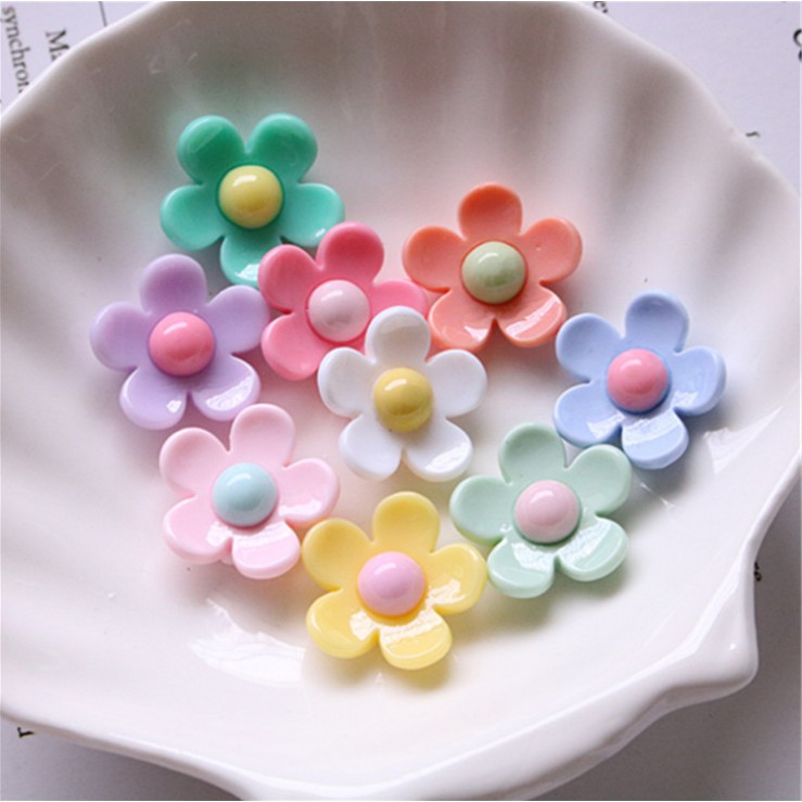 Charm Slime Hoa Nguyên Liệu Trang Trí Ốp Điện Thoại DIY