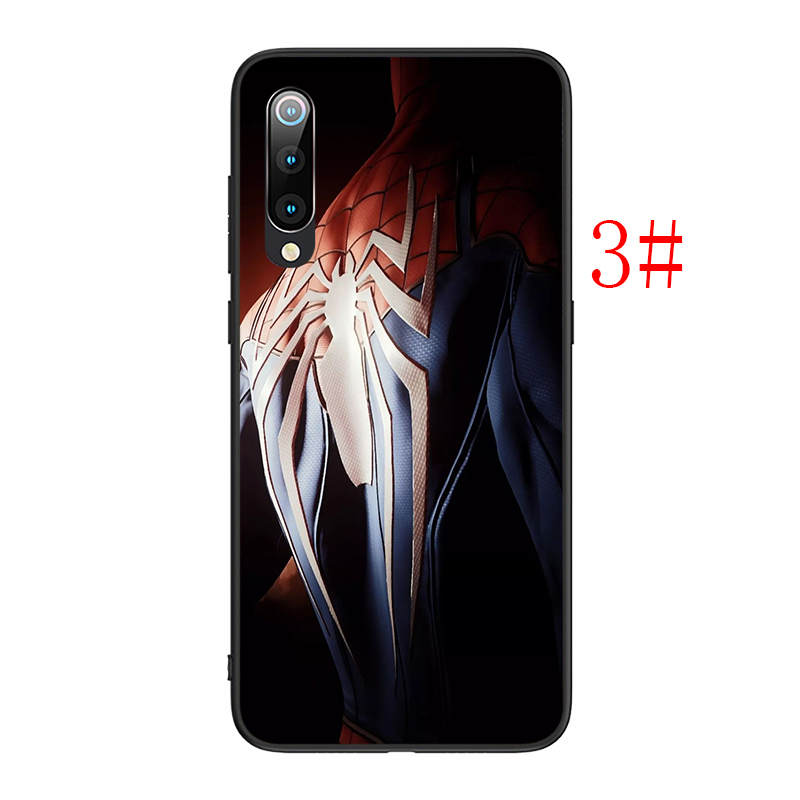 Ốp Lưng Silicone Mềm In Hình Spiderman Spider Man Cho Redmi Note 5 6 7 8 9 Pro Max 8t 9s W117