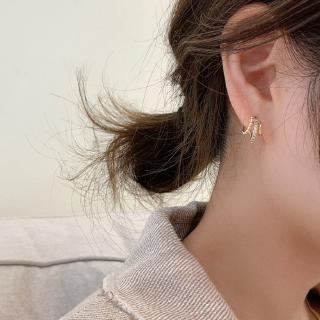 Bông Tai Đính Đá Zircon Hình Tròn Xinh Xắn Dành Cho Nữ / Khuyên tai